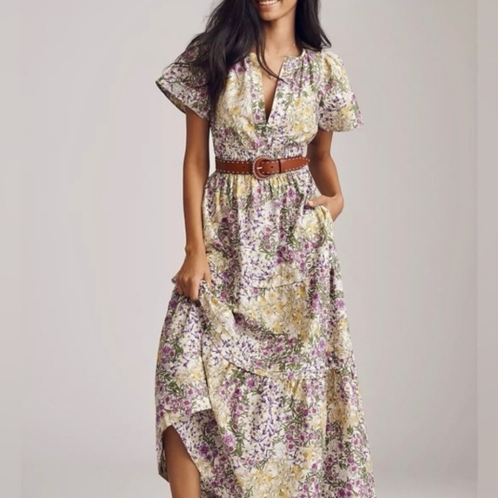 New Anthropologie Somerset Maxi Dress Size Small